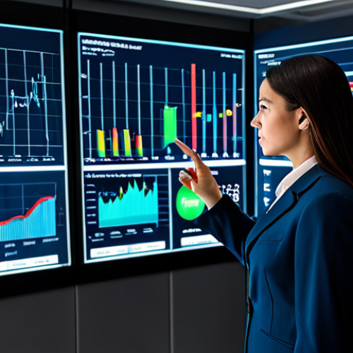 Home 6 **Prompt for Economic Volatility in Real Estate**
A professional financial analyst, fully clothed in a modest business suit, stands in a sleek, modern office. Large, transparent digital screens around them display complex holographic financial dashboards with dynamic graphs showing fluctuating interest rates and property value trends. The analyst has a thoughtful, focused expression, observing the data. The scene is captured with professional studio lighting.
* Quality markers: High-resolution, professional photography, perfect anatomy, correct proportions, natural pose, well-formed hands, proper finger count, natural body proportions.
* Safety terms: Safe for work, appropriate content, fully clothed, professional dress.
