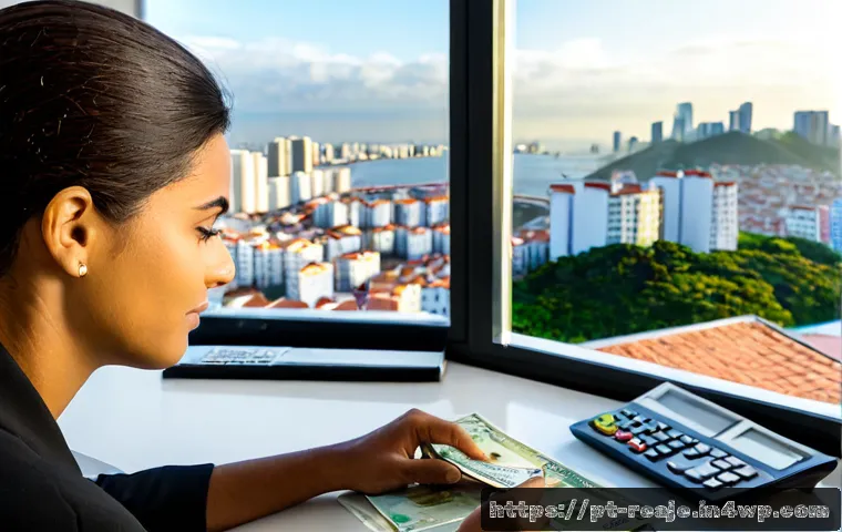 Home 17 부동산 시장의 예측 가능성 연구 - Photorealistic Brazilian real estate analyst reviewing a clean city apartment market model at a brig...